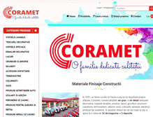 Tablet Screenshot of coramet.ro